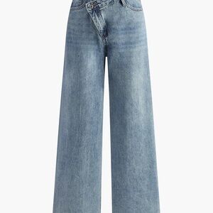 Commense Asymetrical Waist Women's Jeans